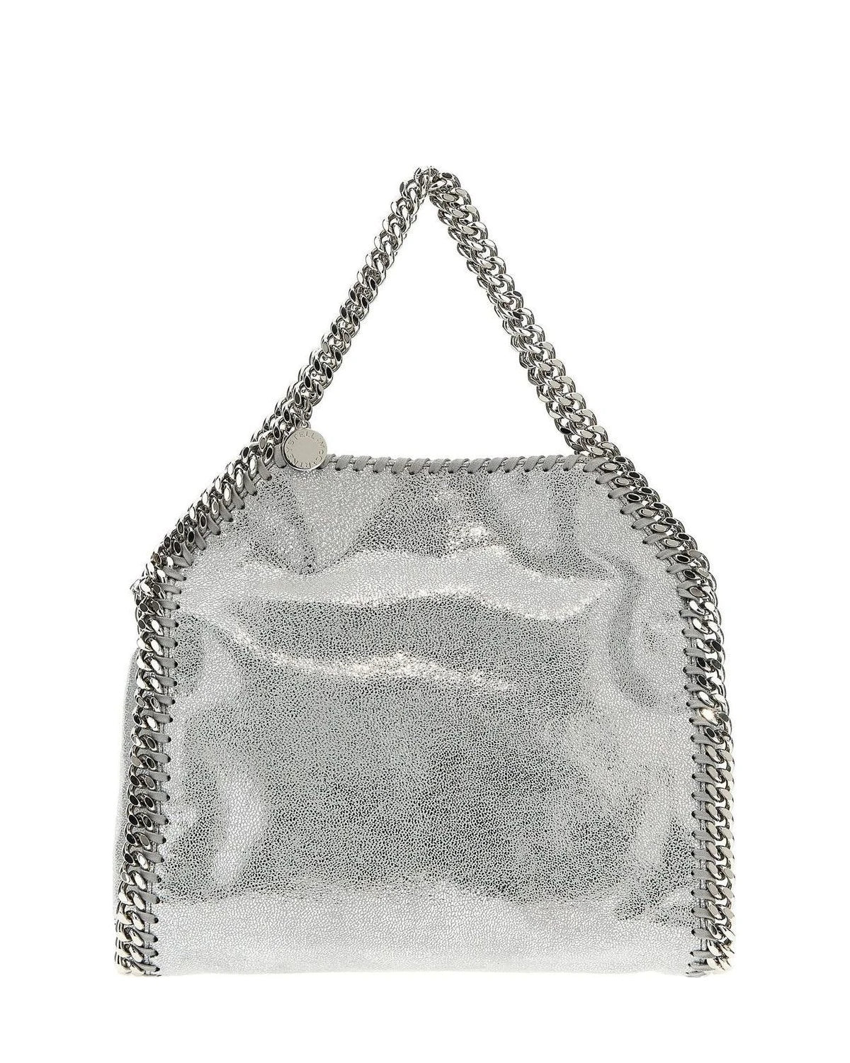 Stella McCartney Shoulder Bag in silver, Polyester