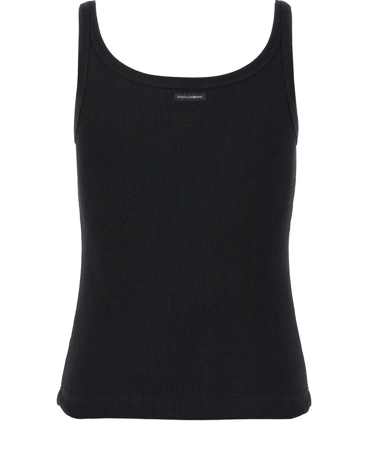 Dolce & Gabbana Tank Top in black, Cotton — view 2