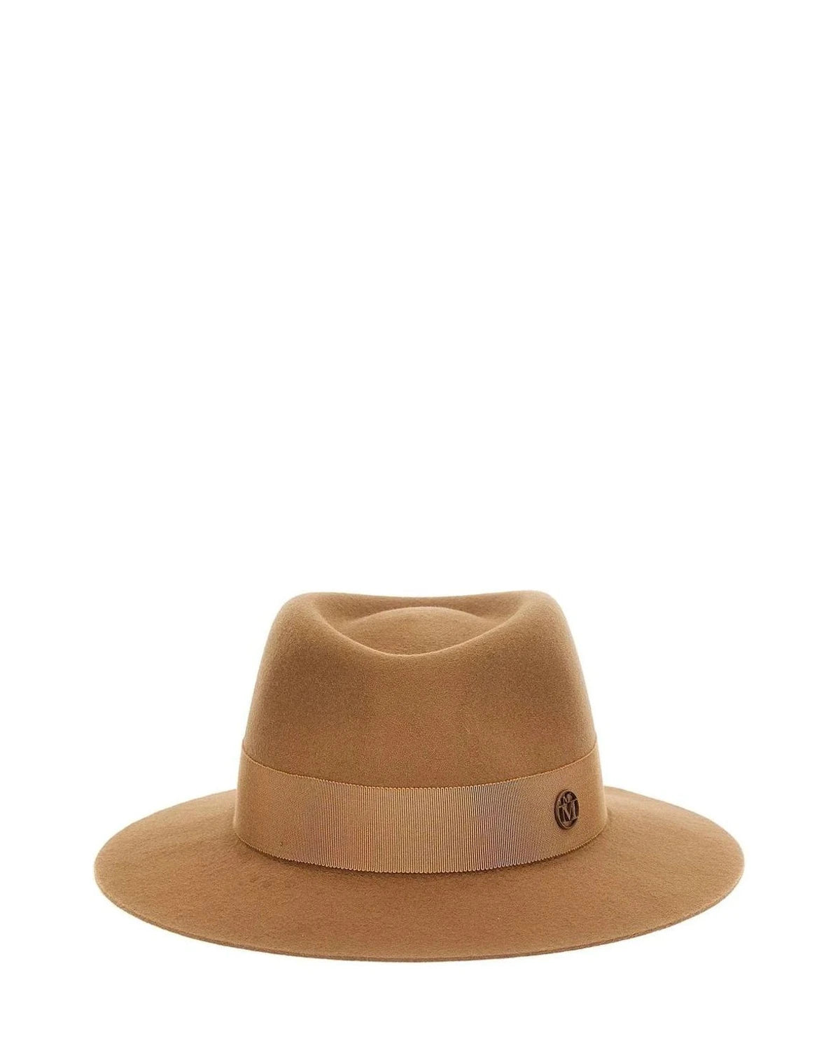 Maison Michel Fedora in brown, Wool Felt