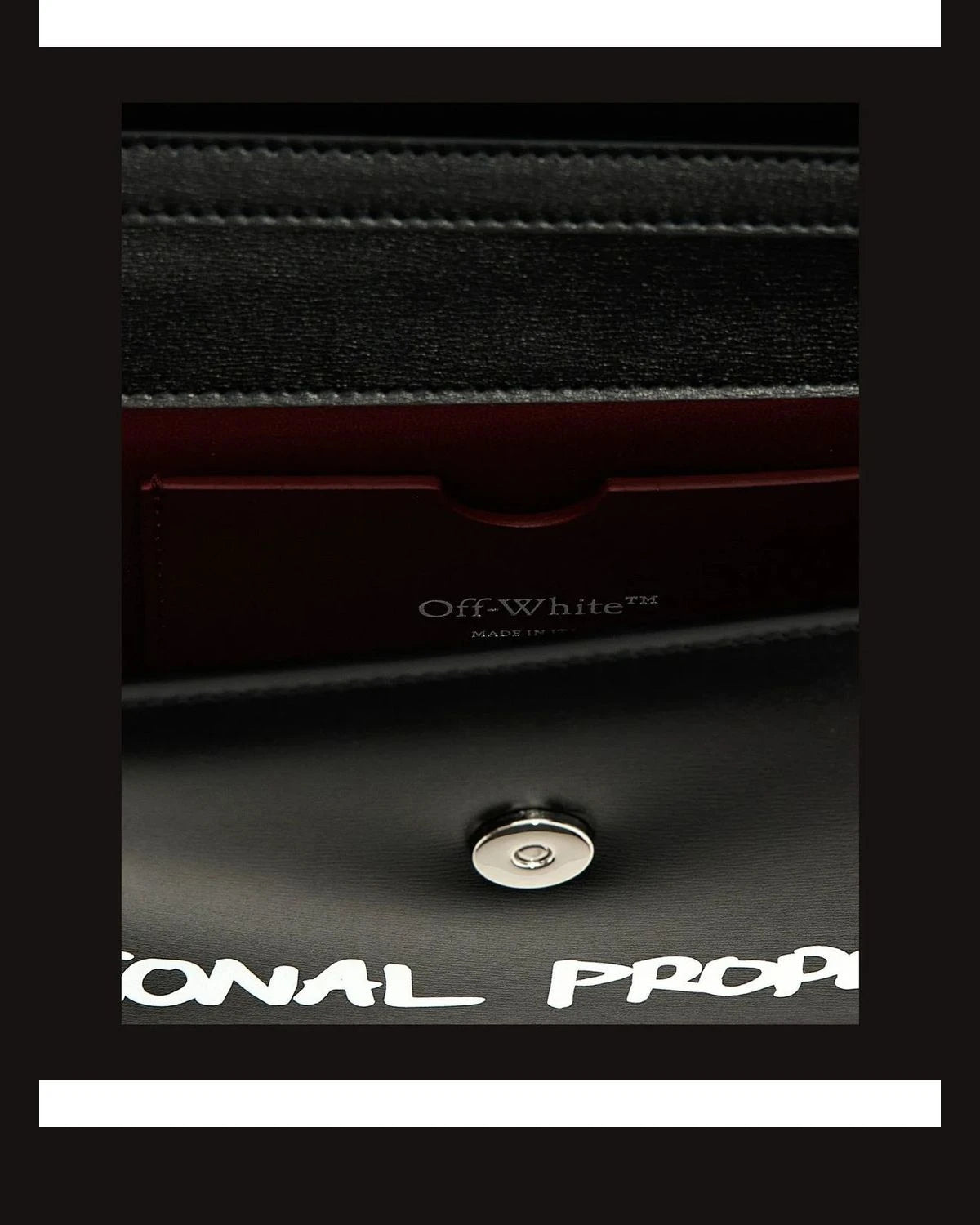 Off-White Shoulder Bag in black, Calfskin Leather — view 4