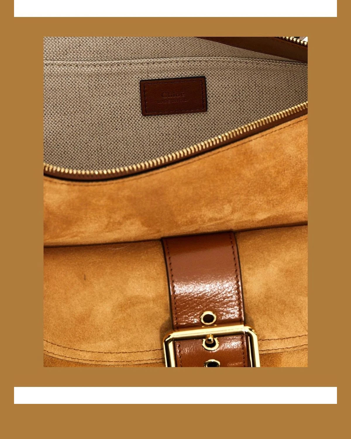 Chloé Shoulder Bag in brown, Calfskin Leather — view 4