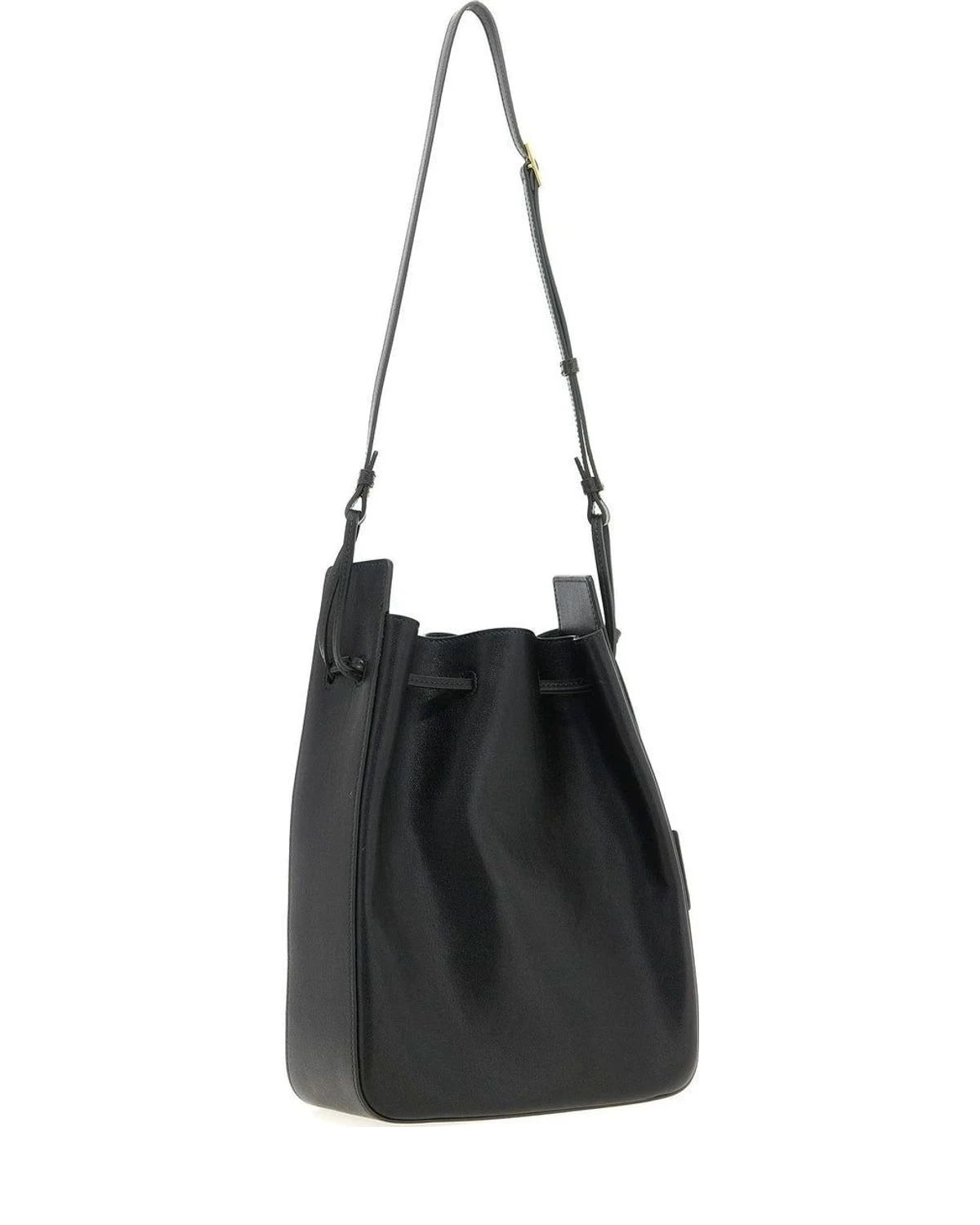 Saint Laurent Bucket Bag in black, Calfskin Leather — view 2