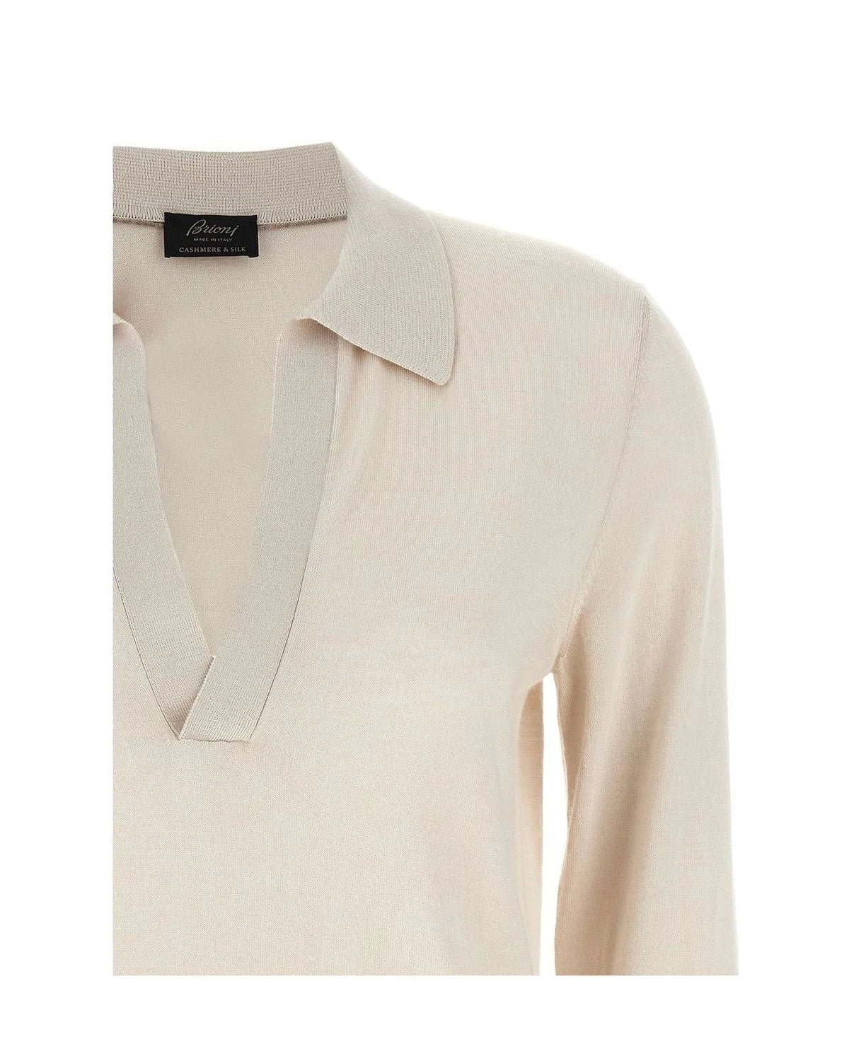 Brioni Polo in beige, Cashmere — view 3