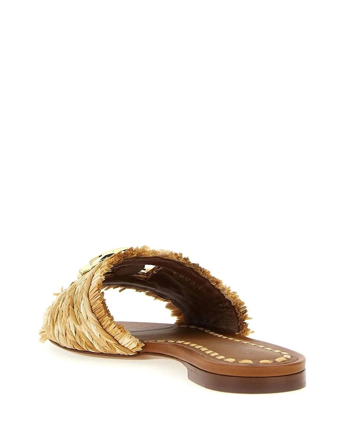 Dolce & Gabbana Sandals in brown, Raffia — view 3