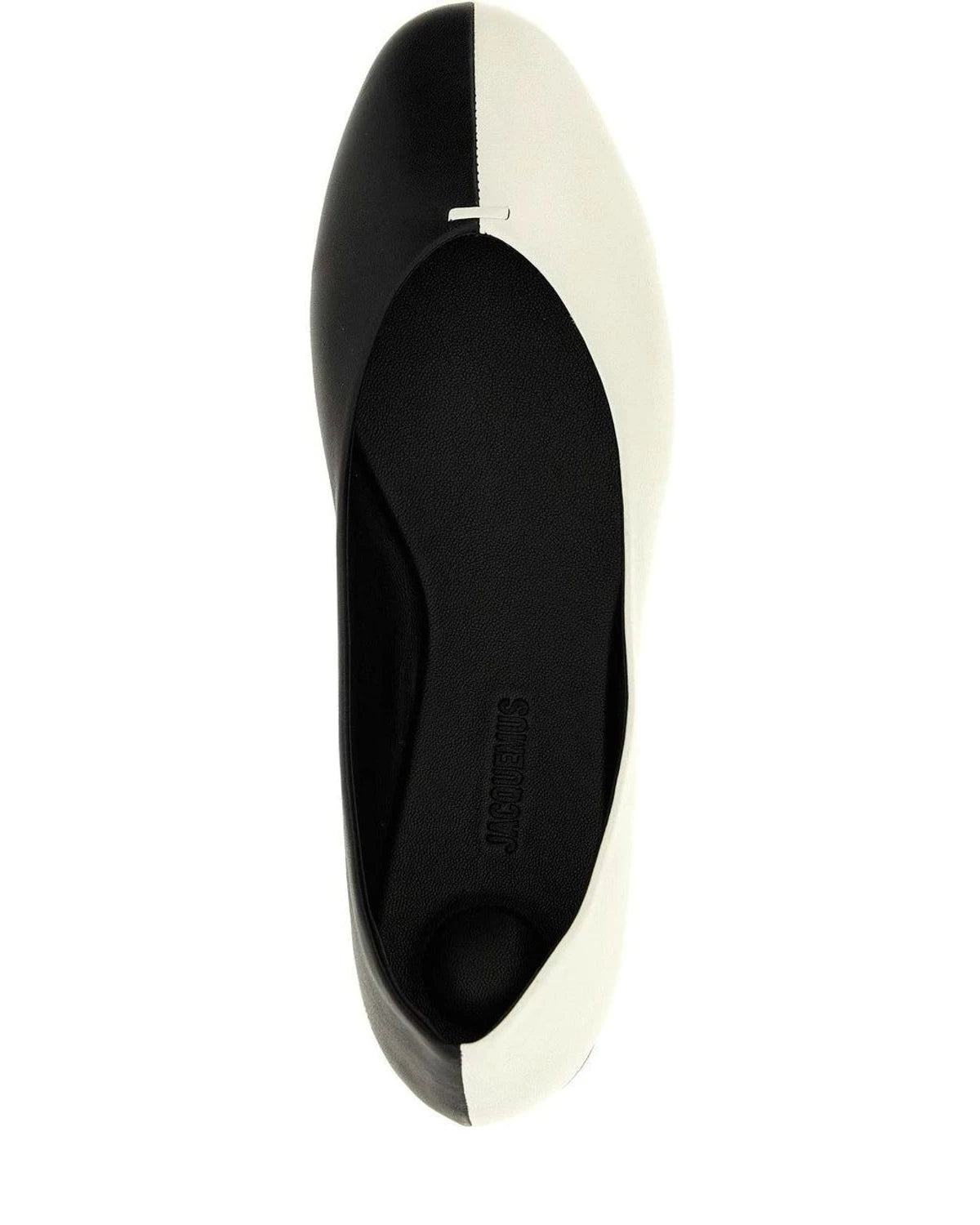 Jacquemus Flats in white, Lamb Leather — view 4