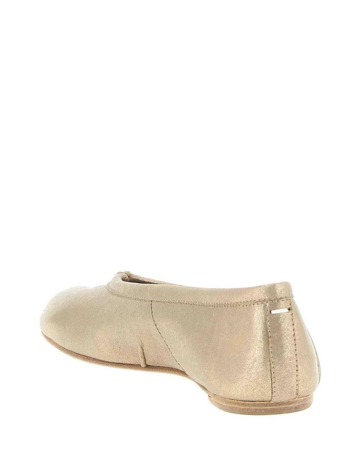 Maison Margiela Flats in gold, Goat Cashmere — view 3