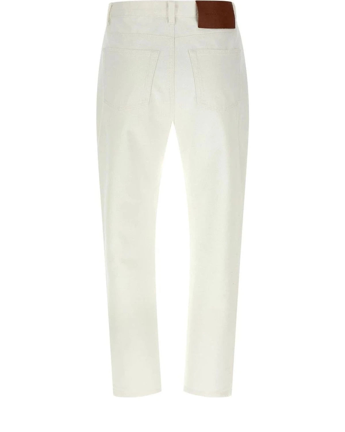 Victoria Beckham Jean in white, Cotton — view 2