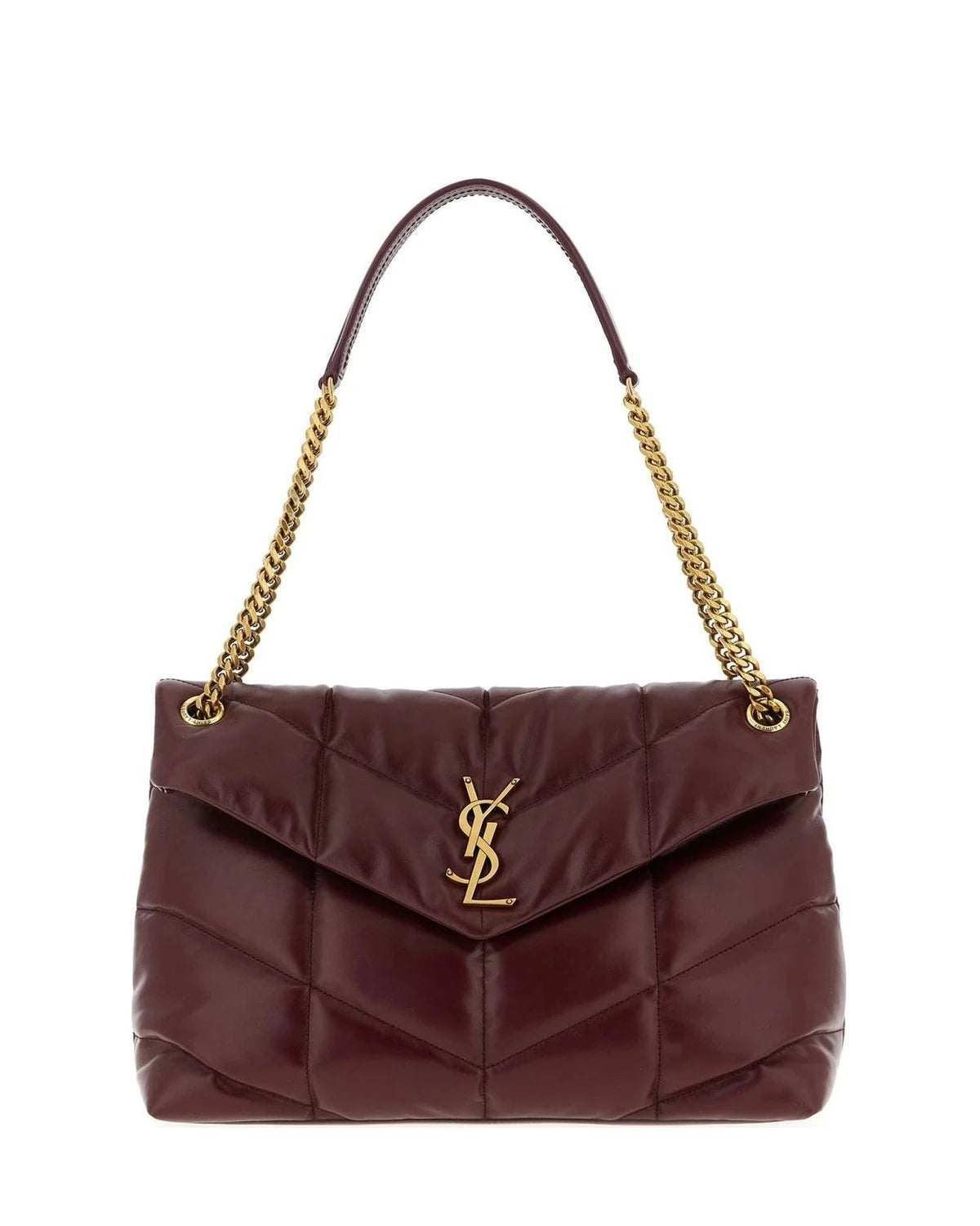 Saint Laurent Shoulder Bag in red, Calfskin Leather
