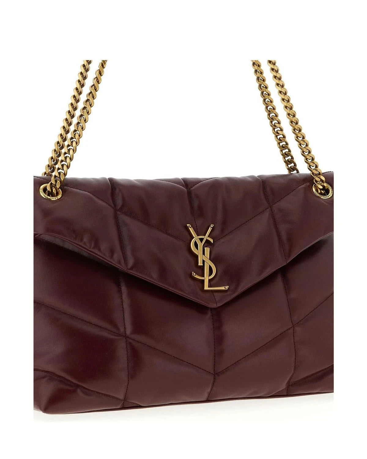Saint Laurent Shoulder Bag in red, Calfskin Leather — view 3