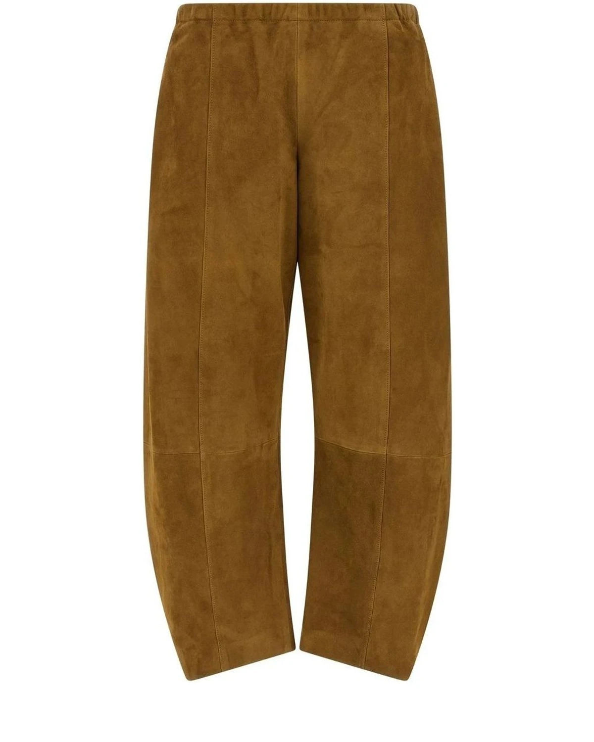 Khaite Trouser in brown, Lamb Leather