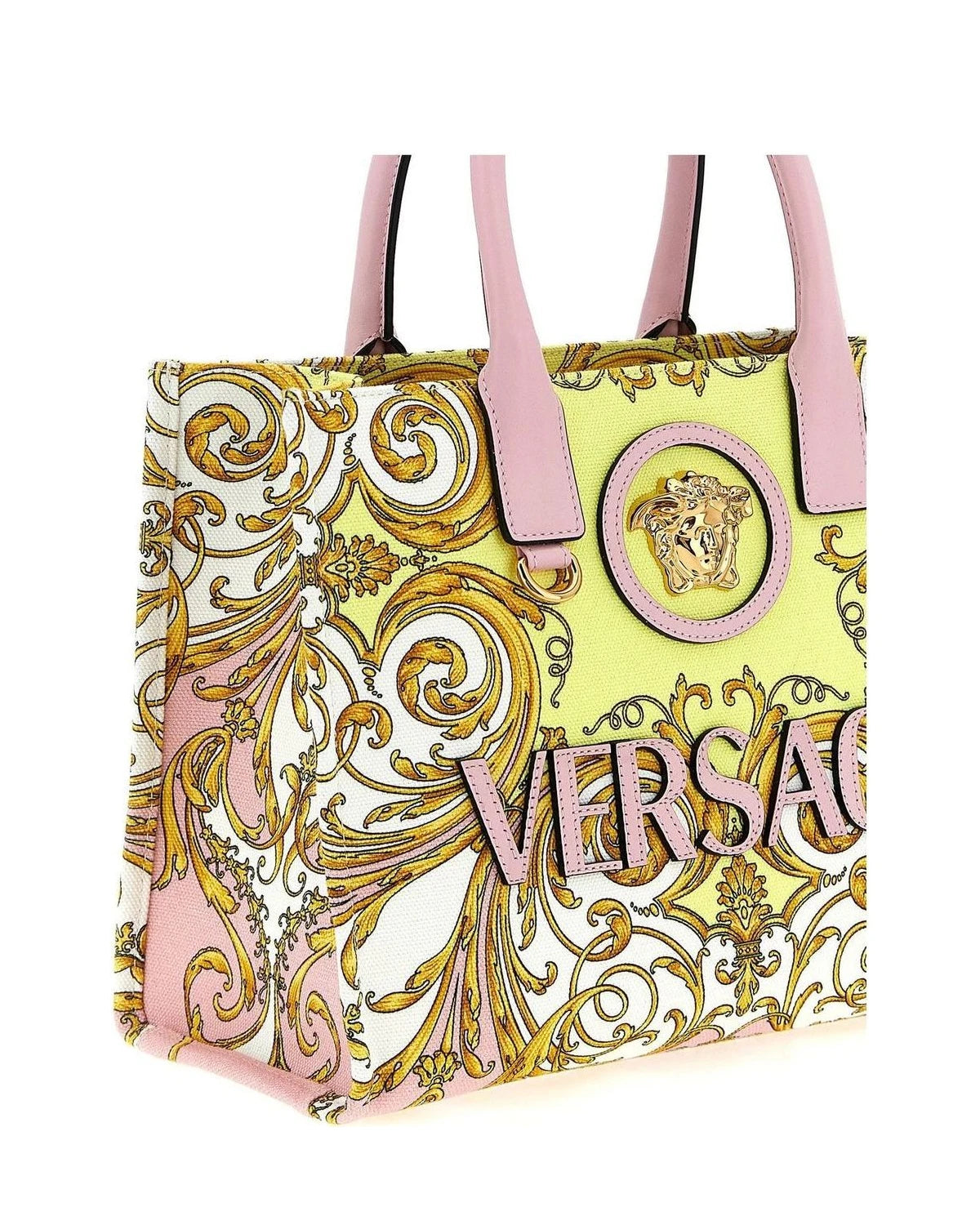 Versace Tote Bag in multicolor, Cotton — view 3