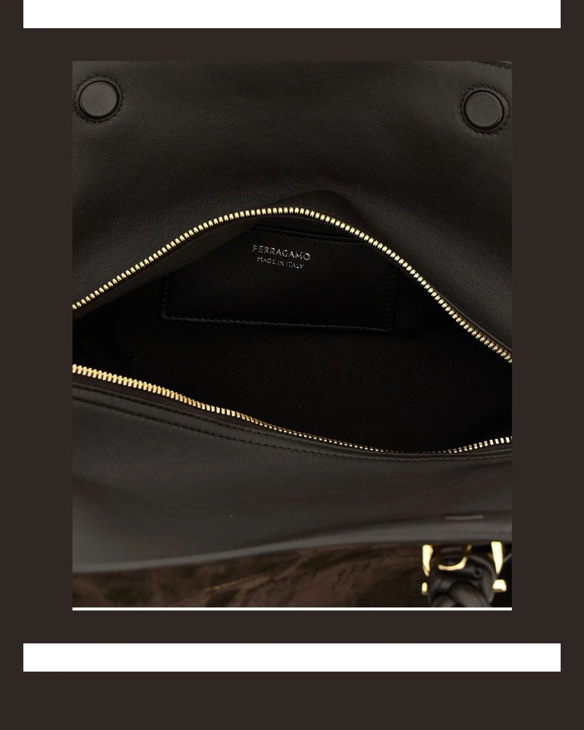 Ferragamo Satchel Bag in brown, Goat Leather — view 4