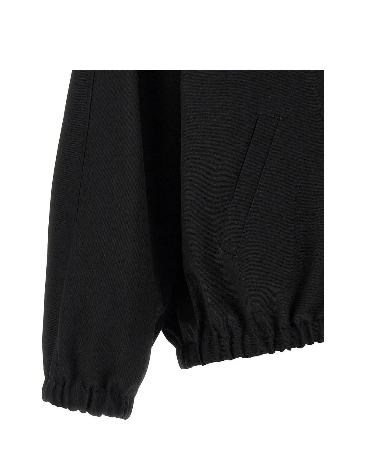 Courrèges Bomber Jacket in black, Cotton — view 4