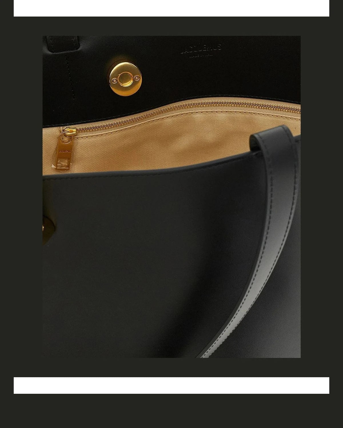 Jacquemus Bucket Bag in black, Cow Leather — view 4