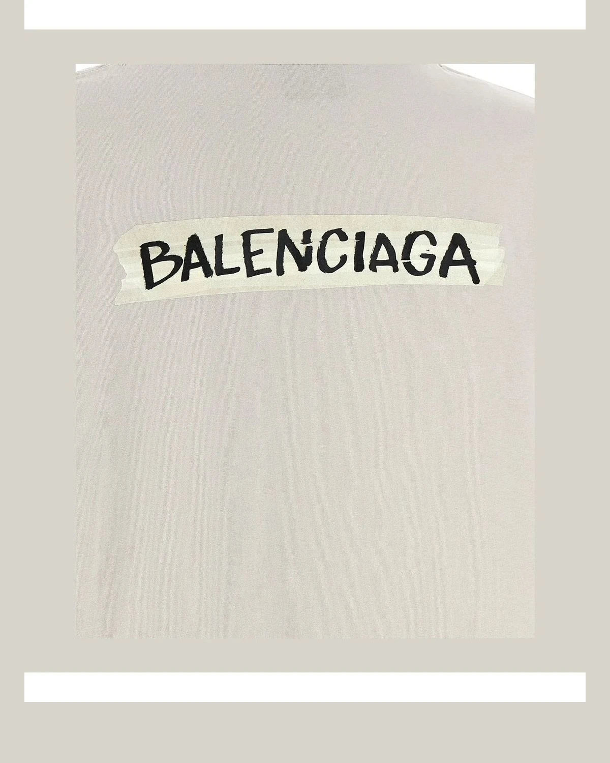 Balenciaga T-Shirt in gray, Cotton — view 4