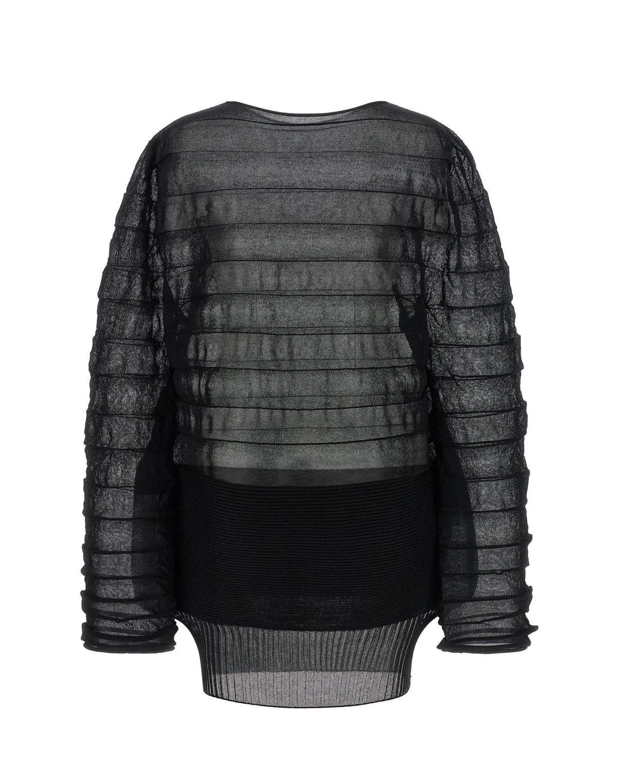 Issey Miyake Sweater in black, Polyester — view 2