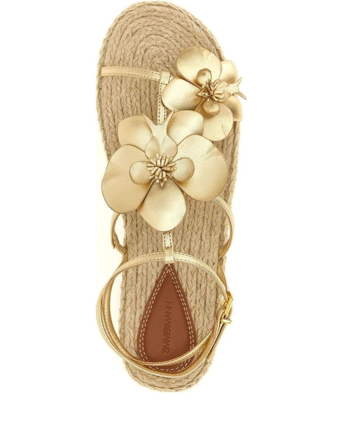 Zimmermann Sandals in gold, Leather — view 5