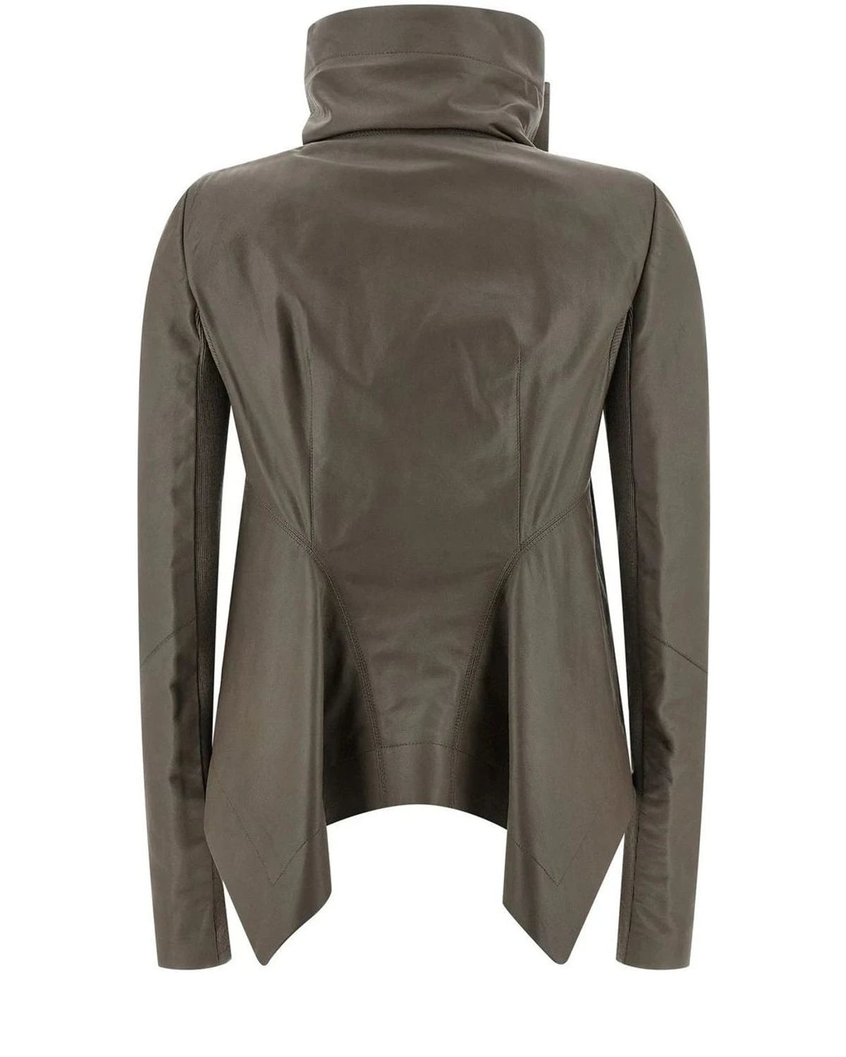 Rick Owens Bolero Jacket in gray, Lamb Leather β view 2