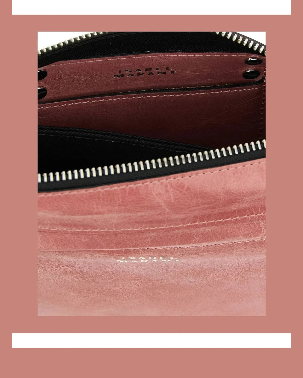 Isabel Marant Cross Body Bag in pink, Calfskin Leather โ view 4