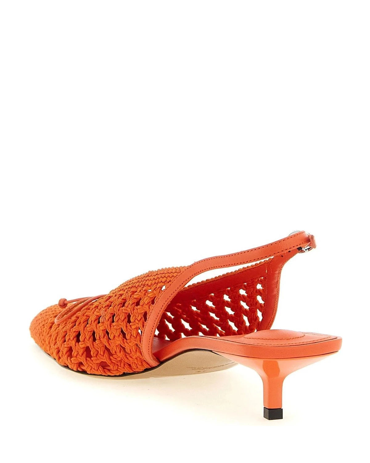 Jacquemus Pumps in orange, Polyester — view 4
