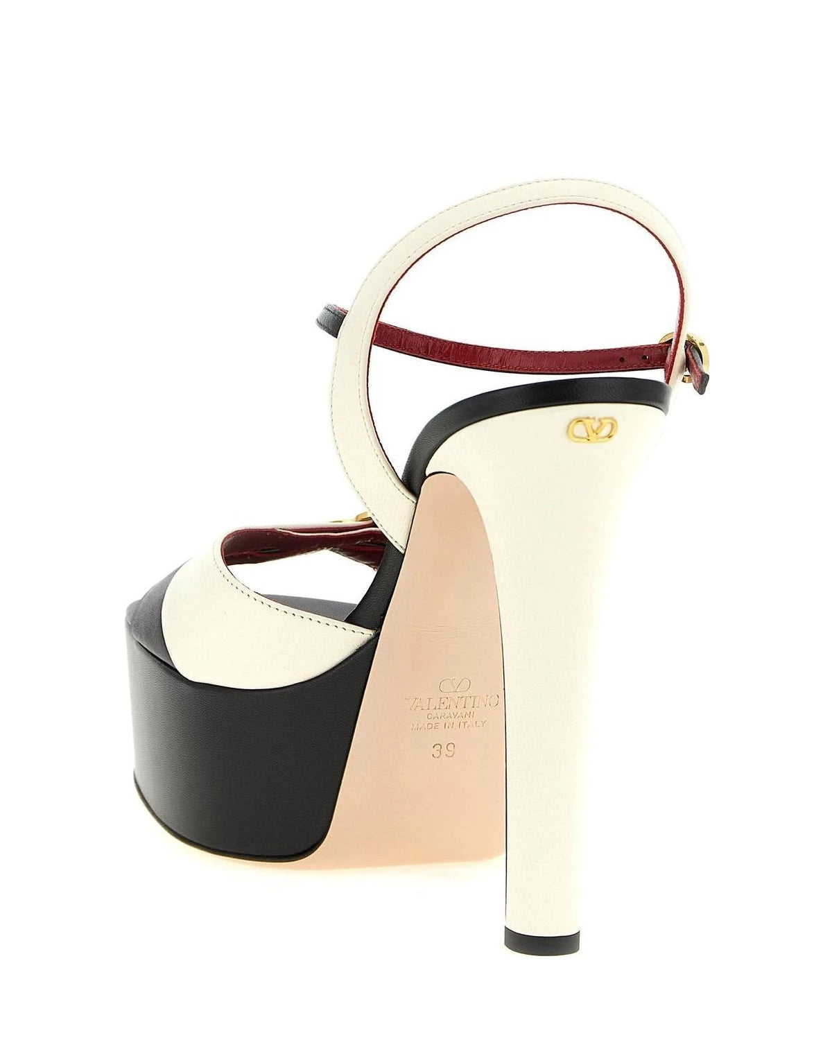 Valentino Garavani Sandals in multicolor, Calfskin Leather — view 3