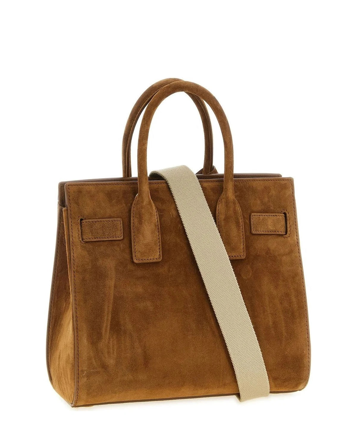 Saint Laurent Satchel Bag in brown, Calfskin Leather — view 2