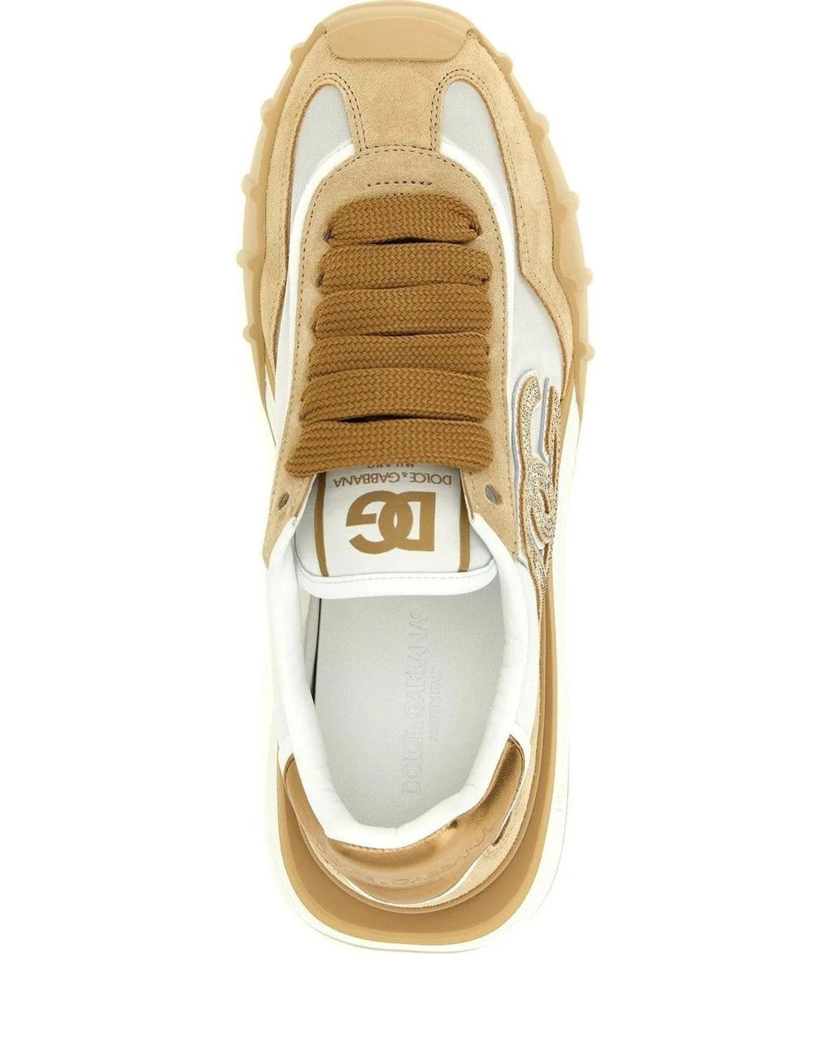Dolce & Gabbana Athletic Shoes in beige, Calf Leather — view 4