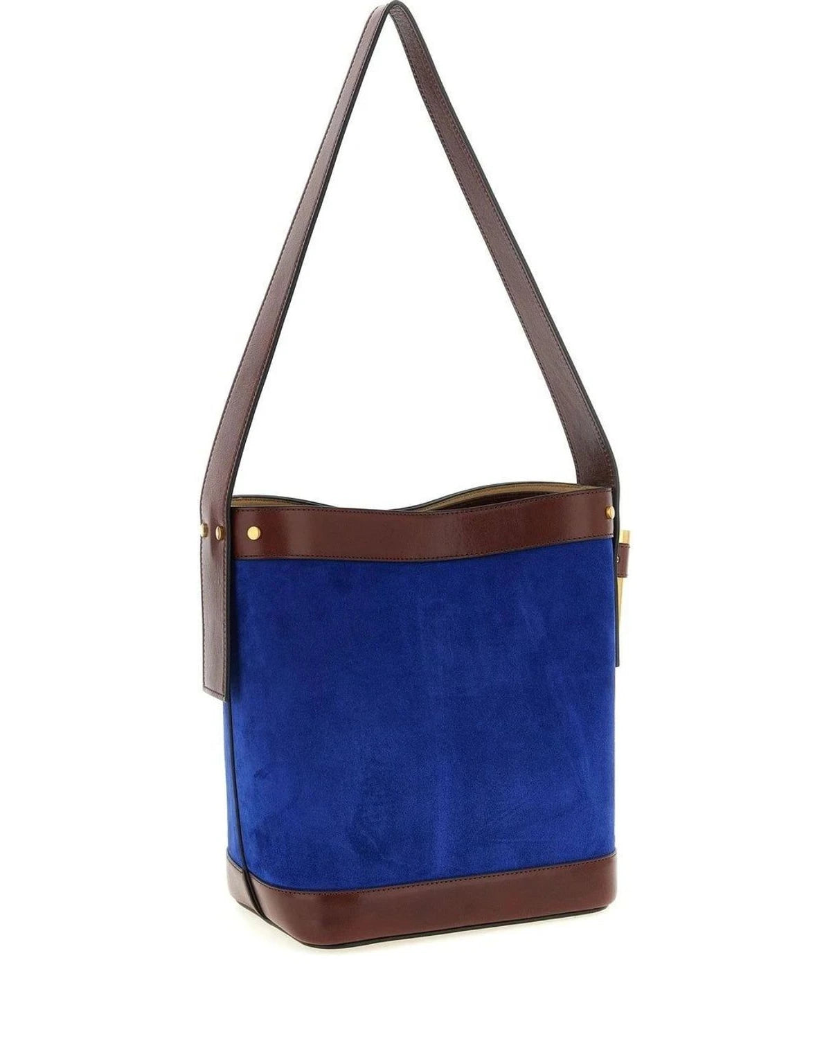 Versace Bucket Bag in blue, Calfskin Leather — view 2