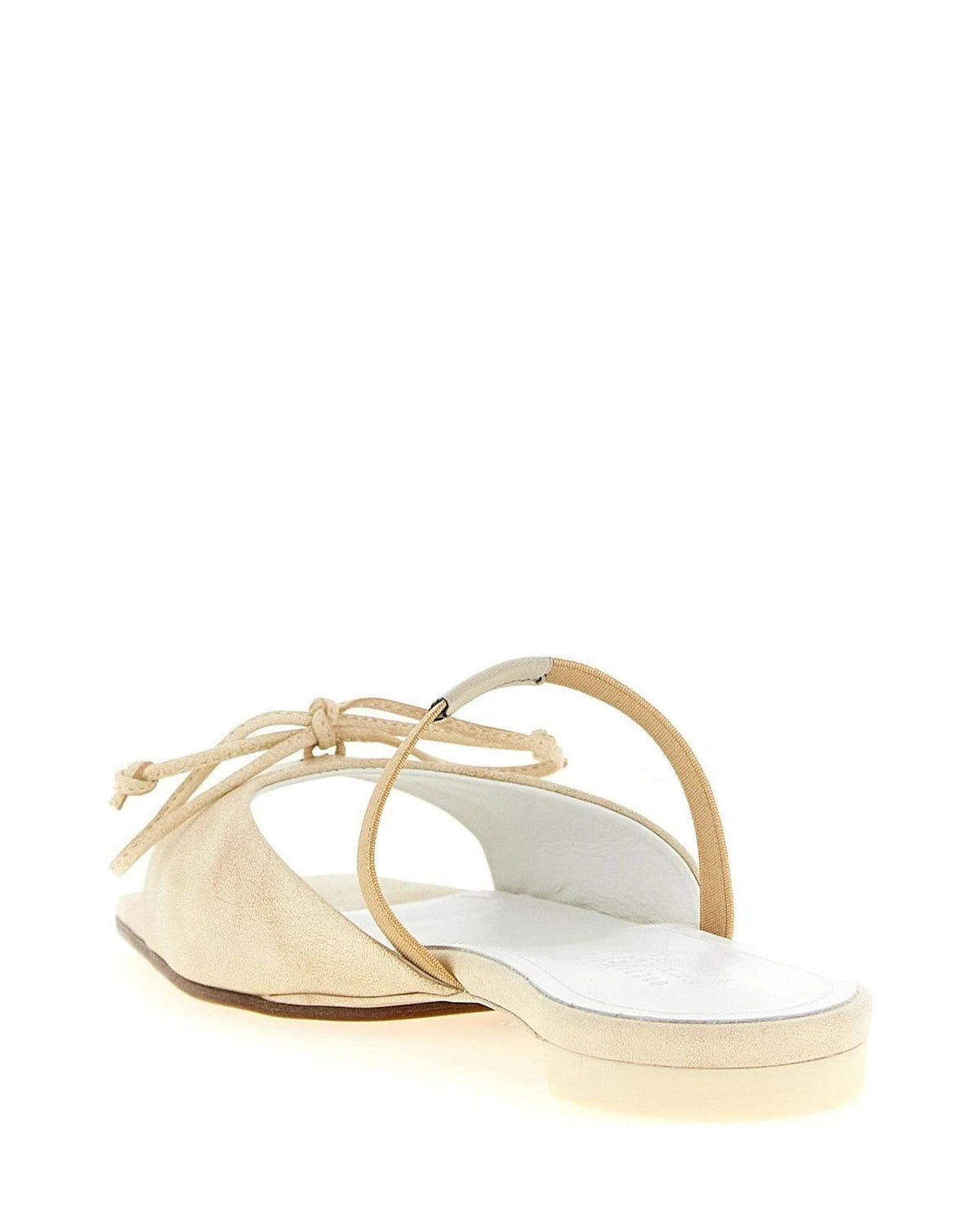 MM6 Maison Margiela Sandals in beige, Cow Leather — view 3