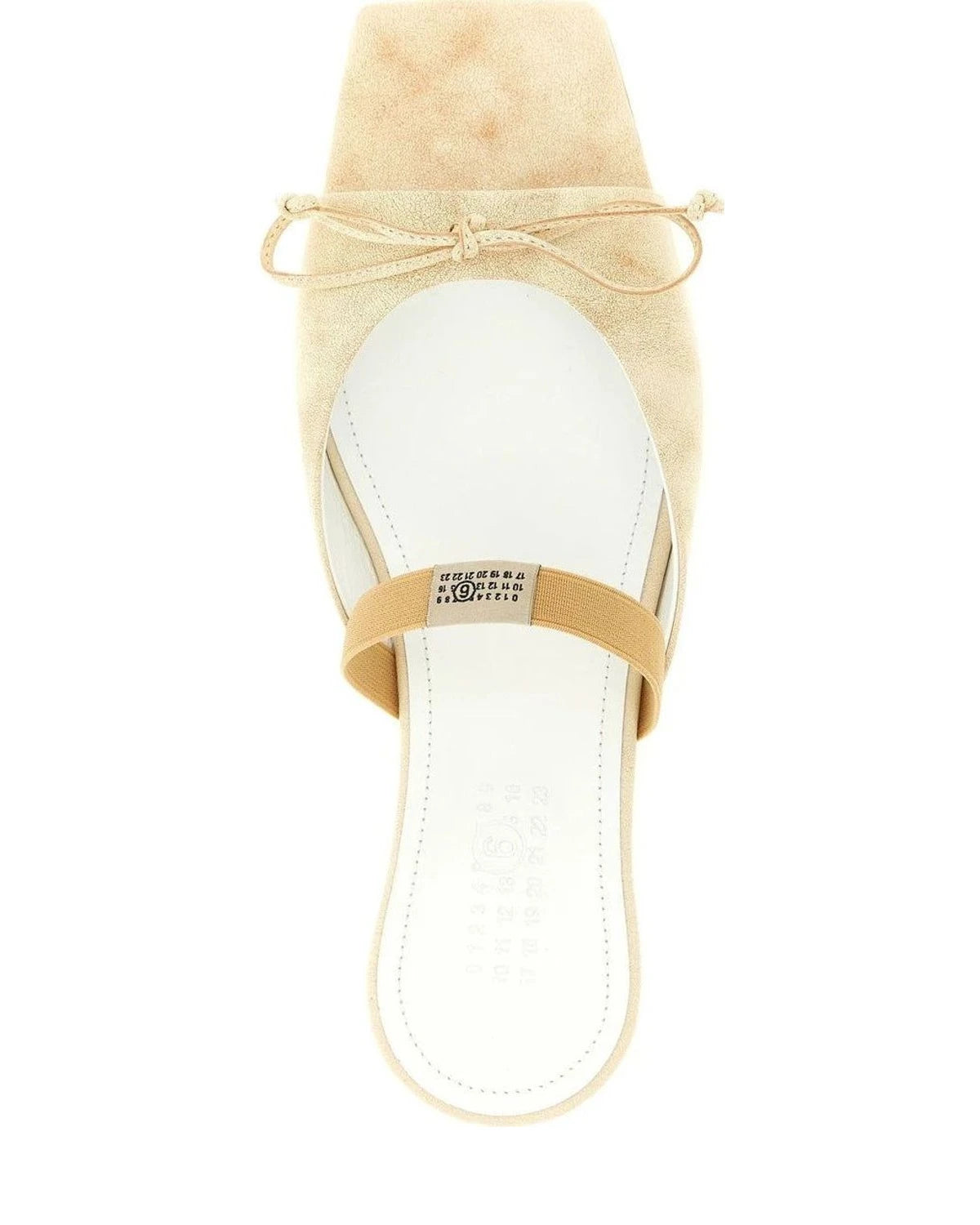 MM6 Maison Margiela Sandals in beige, Cow Leather — view 4