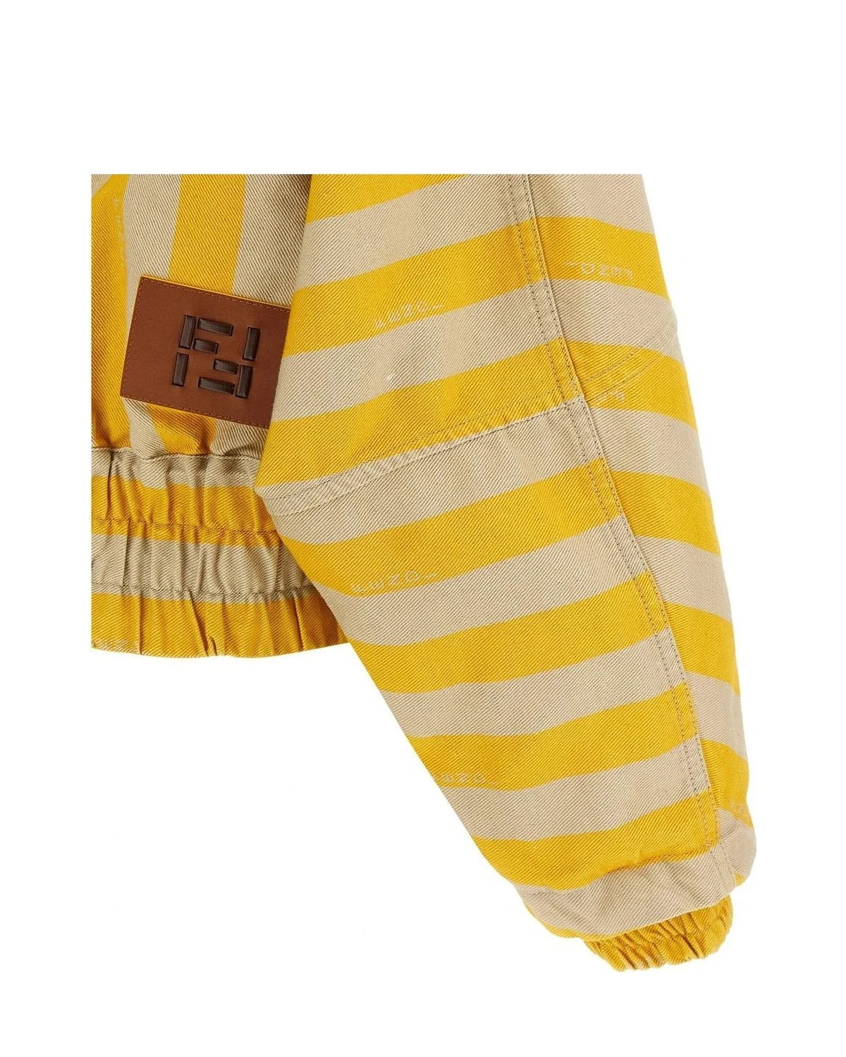 Fendi Bomber Jacket in yellow, Cotton — view 4
