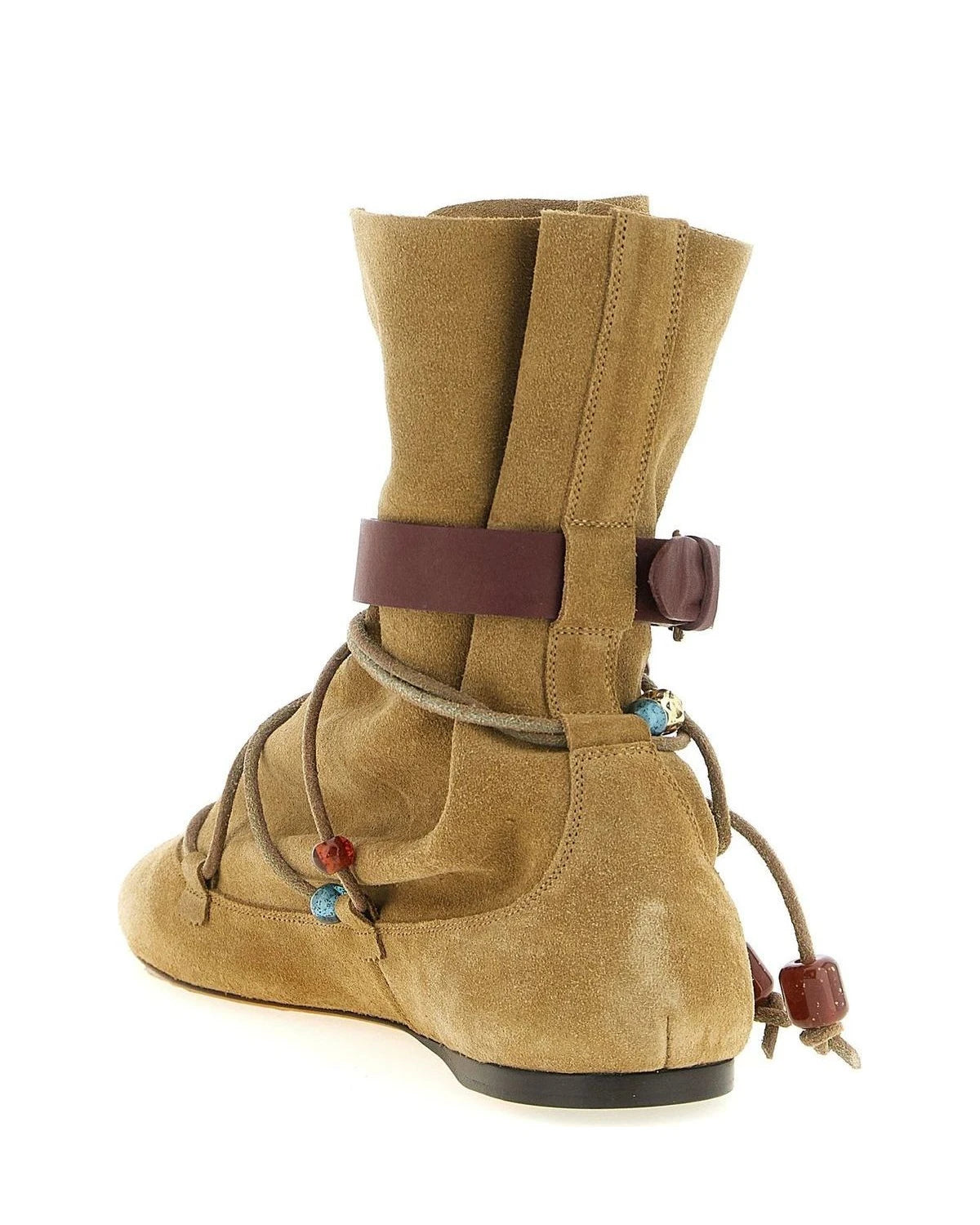Isabel Marant Ankle Boots in beige, Calfskin Leather — view 3