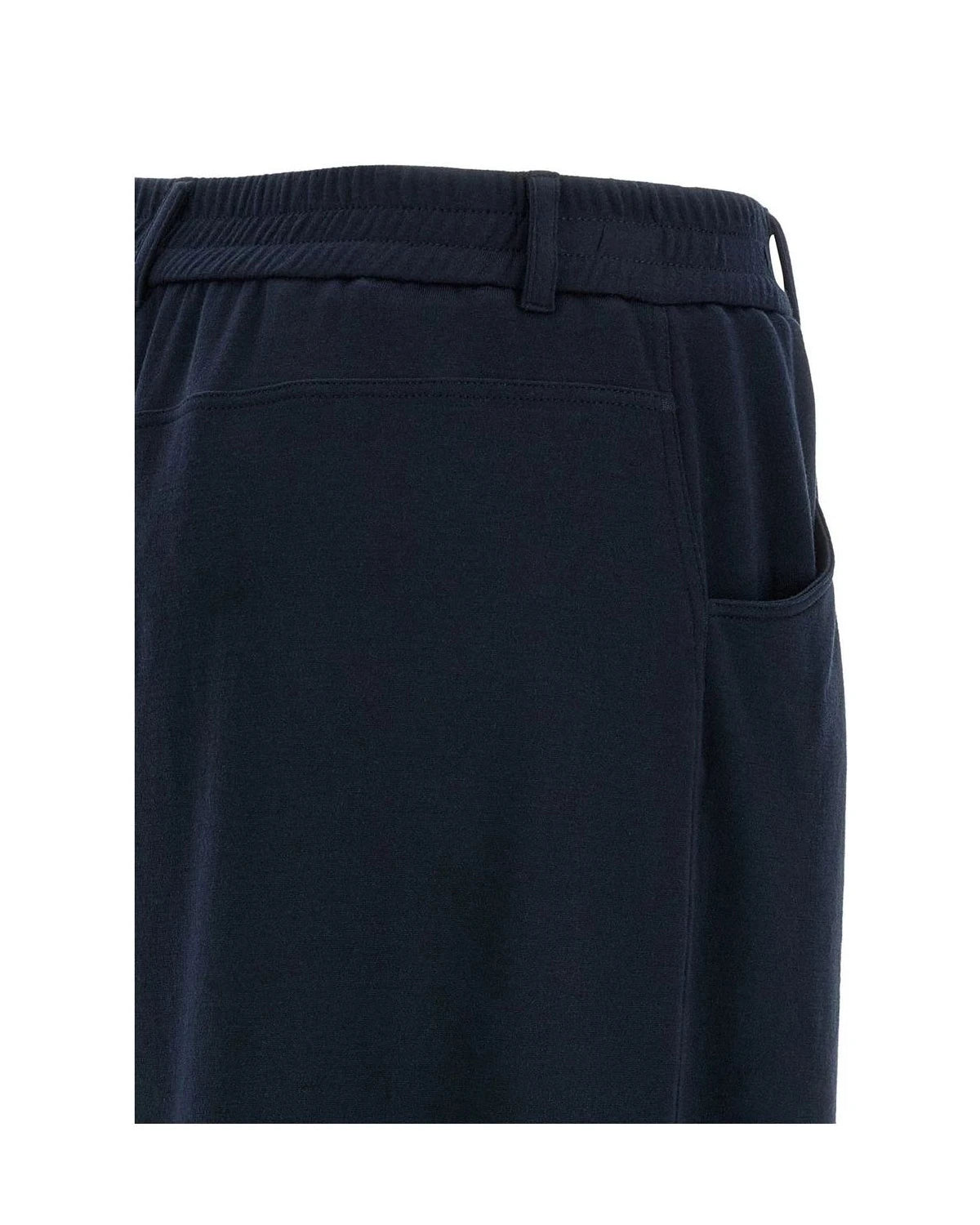 Brunello Cucinelli Palazzo Pant in blue, Cotton — view 4