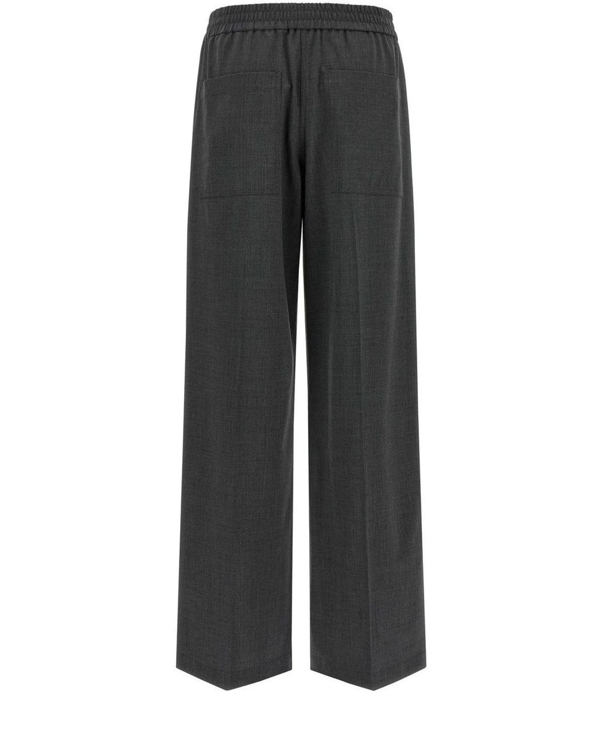Brunello Cucinelli Trouser in gray, Virgin Wool — view 2