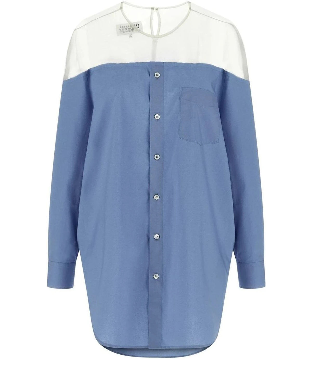 MM6 Maison Margiela Dress Shirt in blue, Cotton