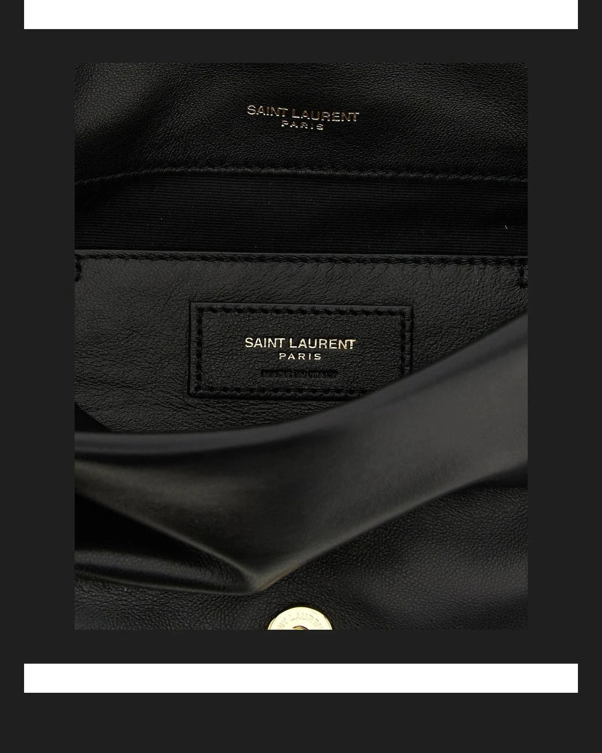 Saint Laurent Shoulder Bag in black, Lamb Leather β view 4
