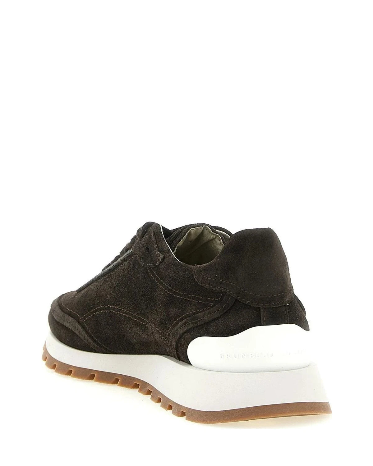 Brunello Cucinelli Sneakers in brown, Calfskin Leather — view 3