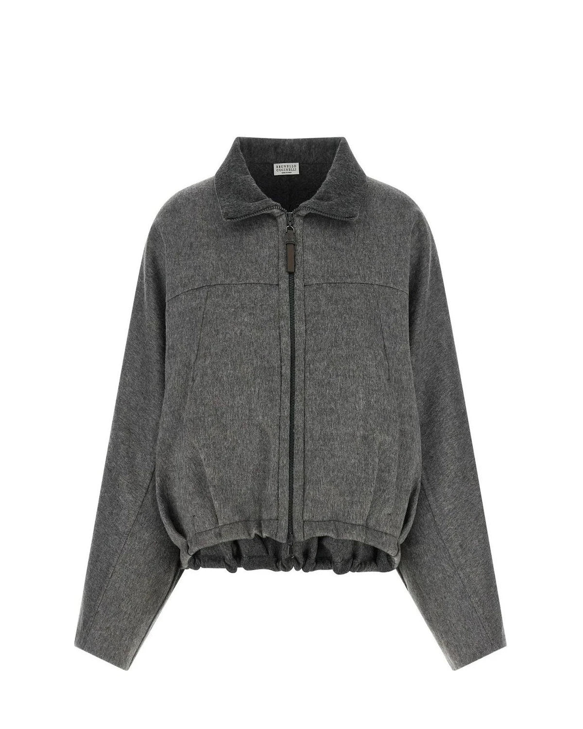 Brunello Cucinelli Bolero Jacket in gray, Virgin Wool