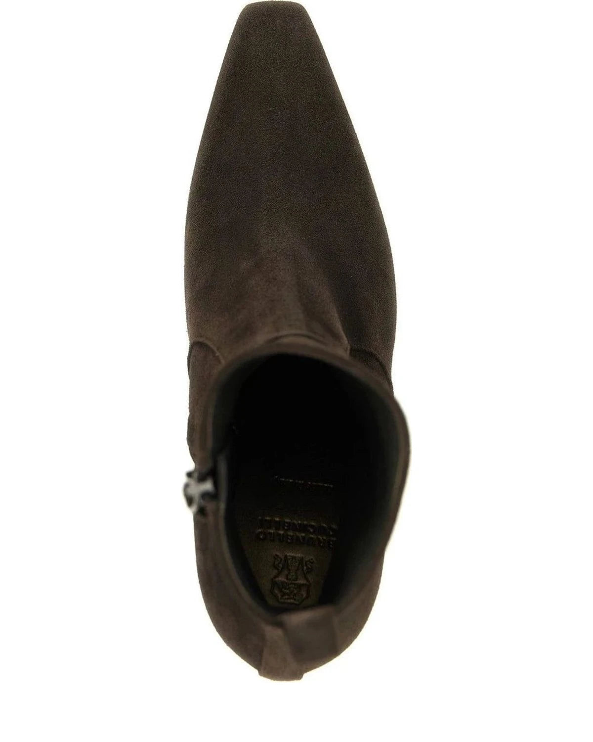 Brunello Cucinelli Ankle Boots in brown, Calfskin Leather — view 4