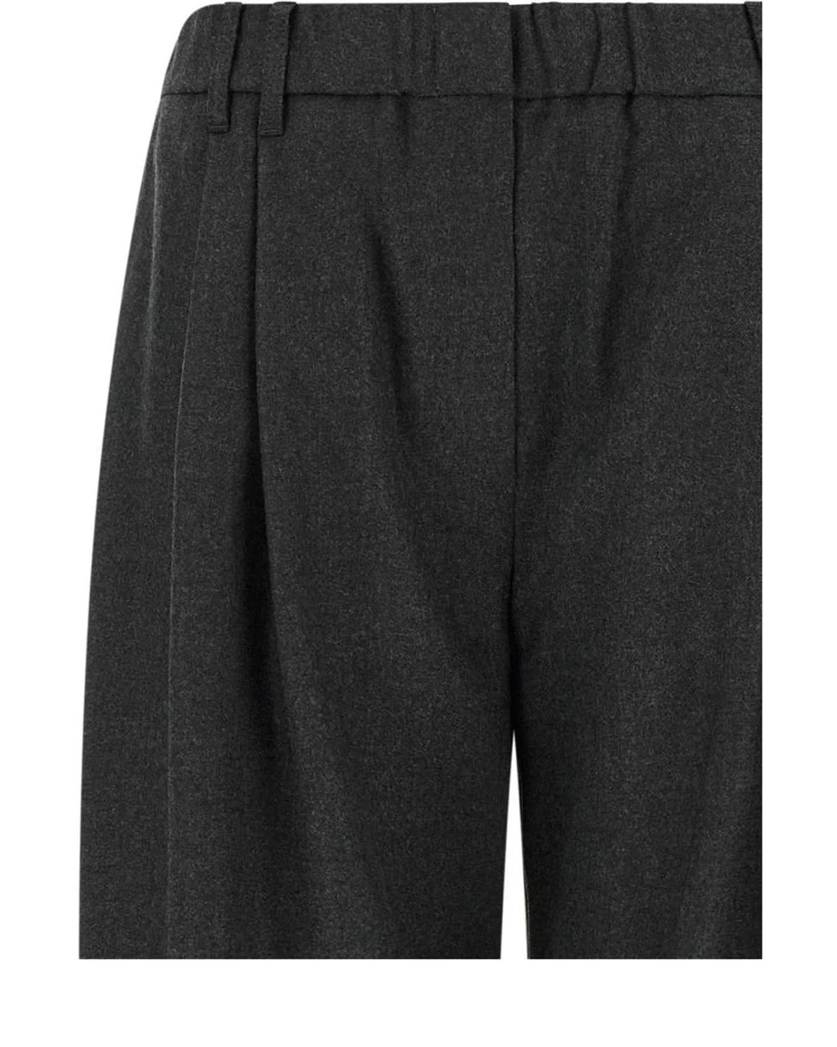 Brunello Cucinelli Trouser in gray, Virgin Wool — view 3