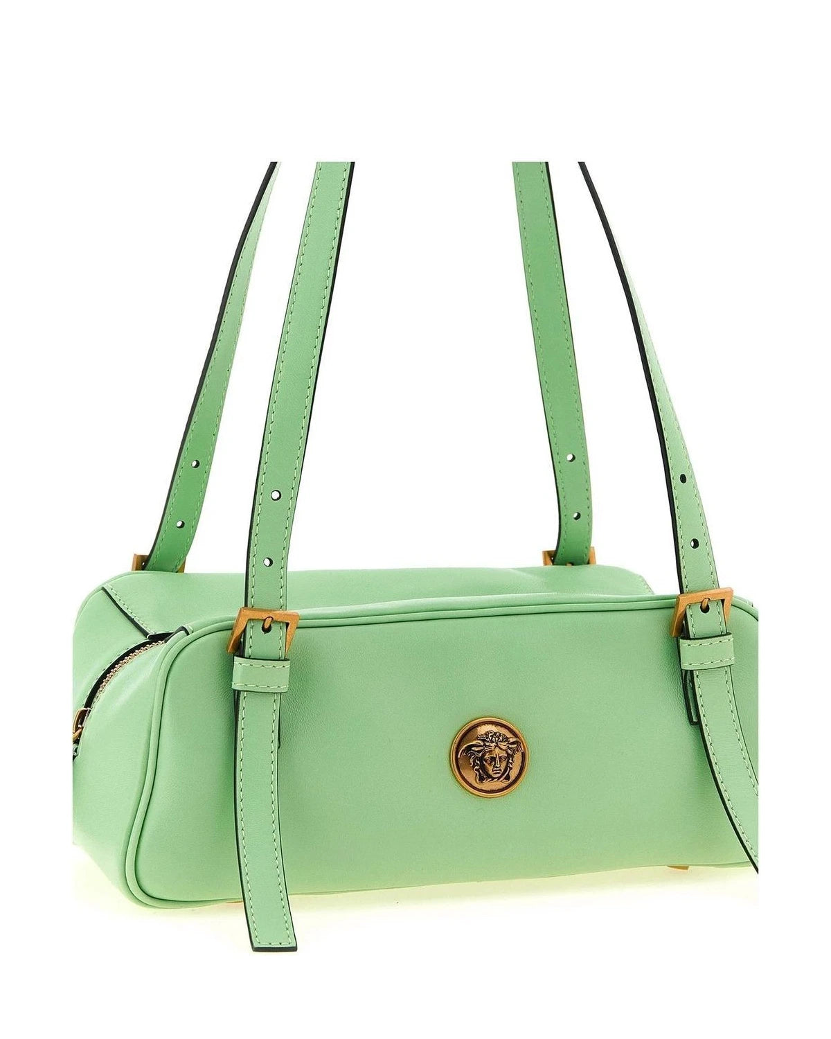 Versace Shoulder Bag in green, Lamb Leather — view 3