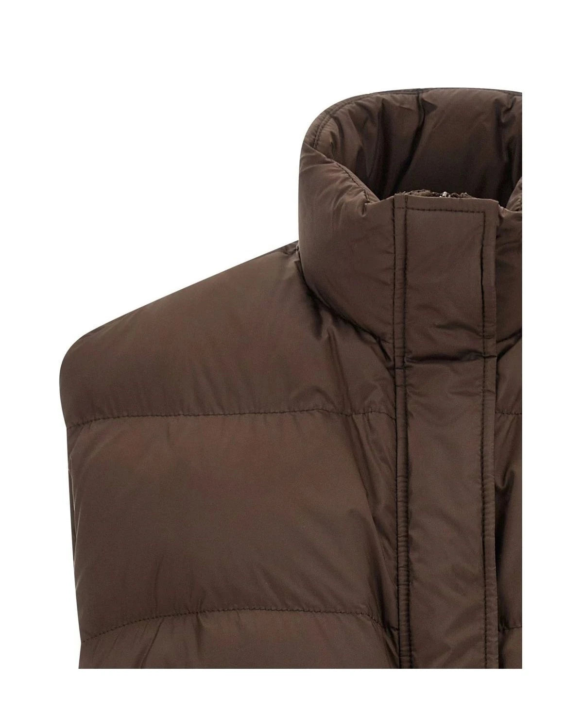 Brunello Cucinelli Vest in brown, Polyester — view 3
