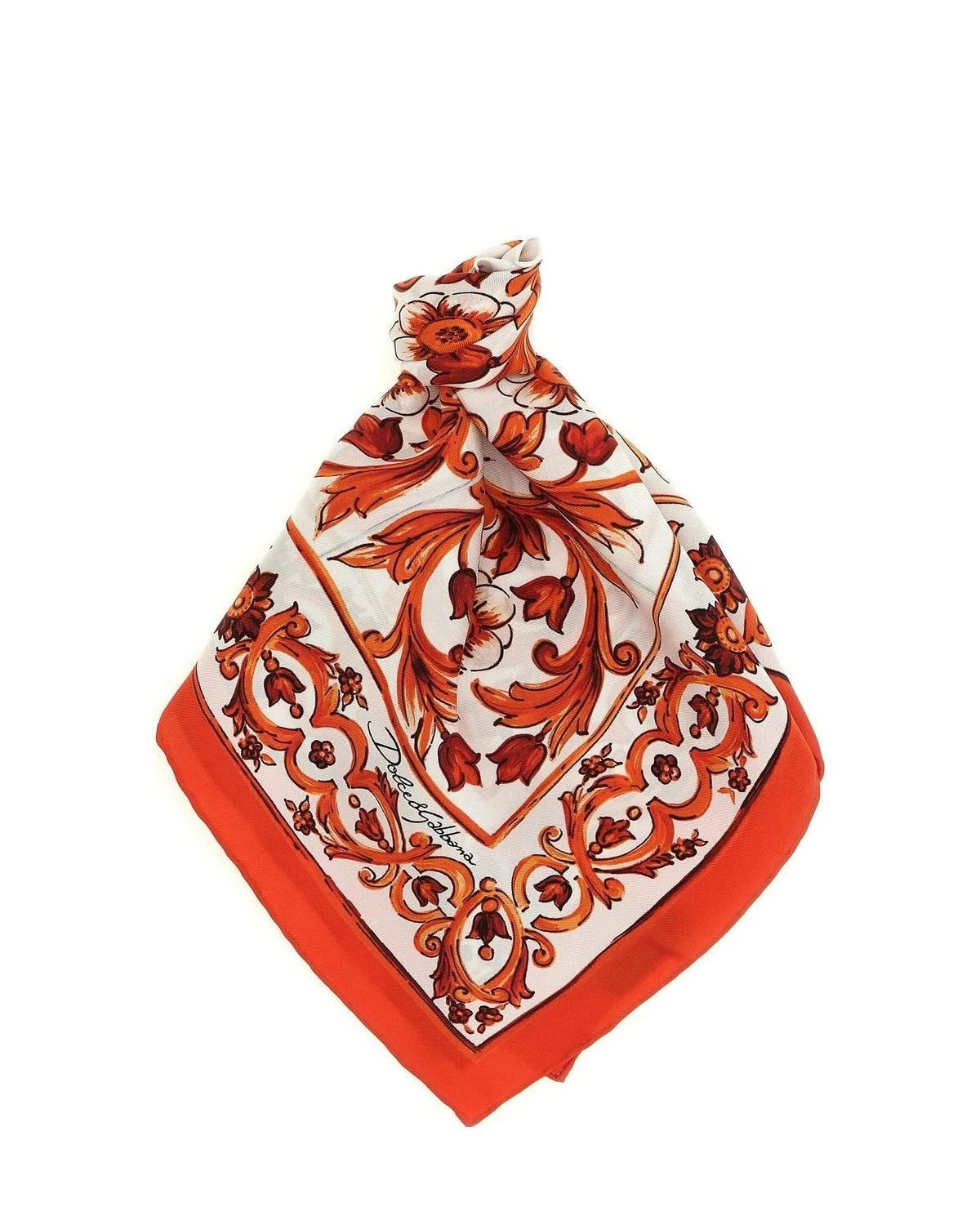 Dolce & Gabbana Scarves & Shawl in orange, Silk
