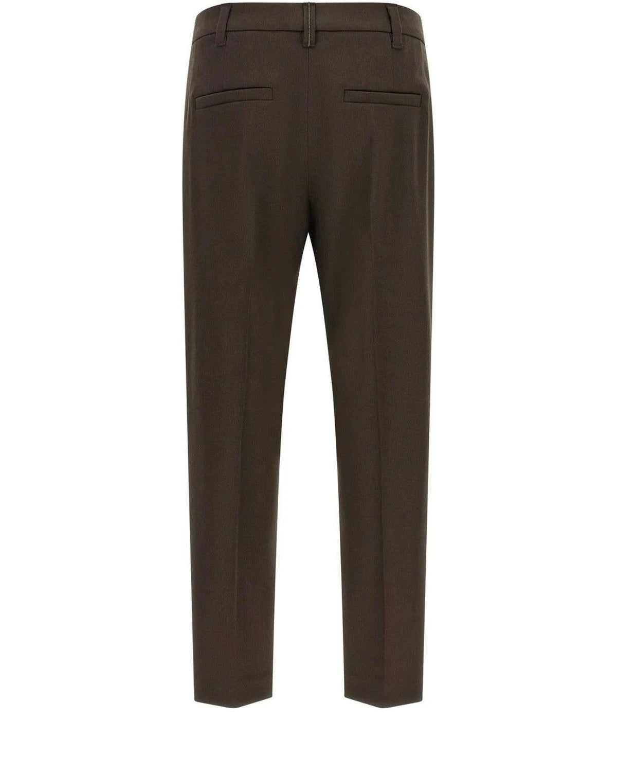 Brunello Cucinelli Trouser in brown, Virgin Wool — view 2
