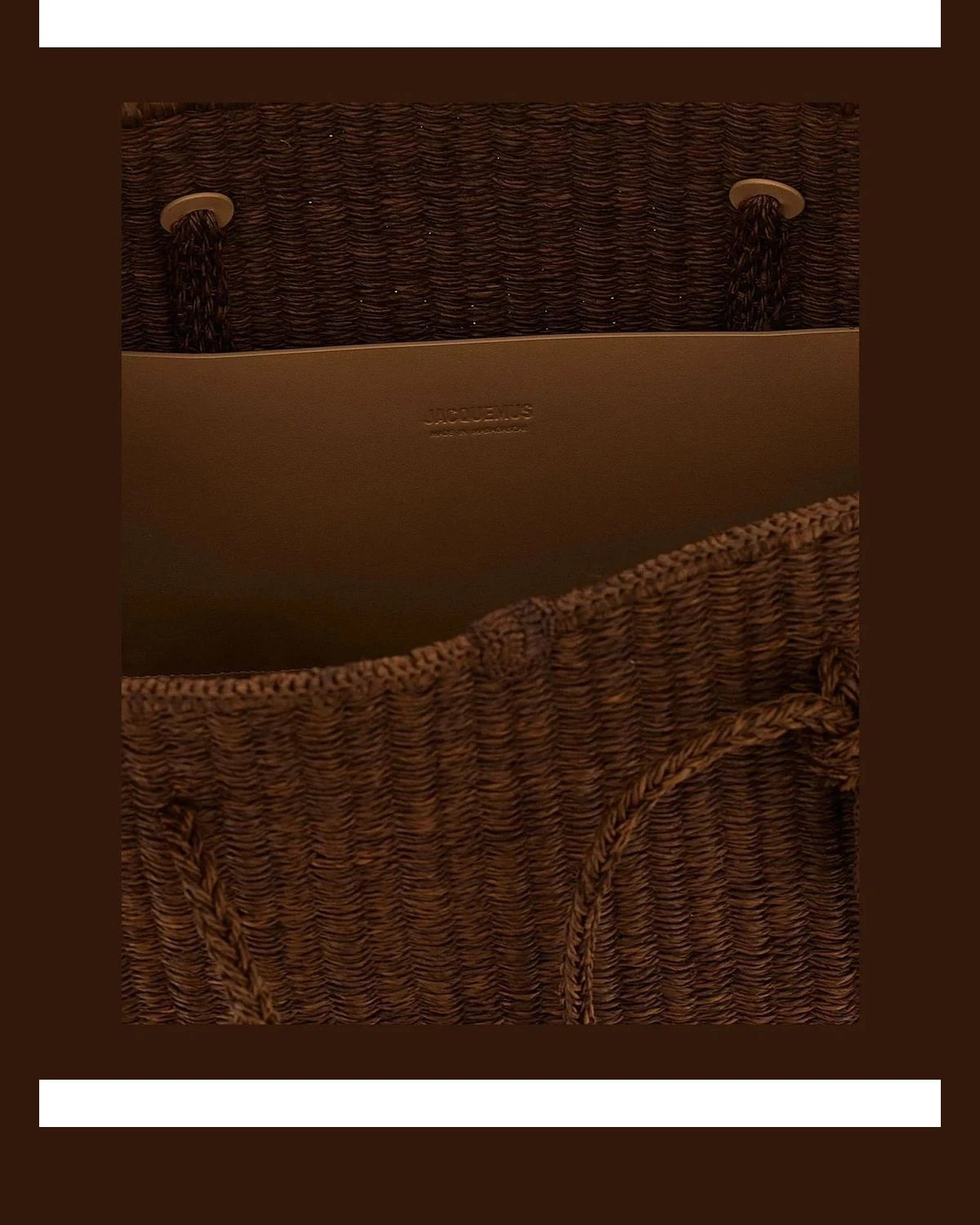 Jacquemus Tote Bag in brown, Raffia — view 4