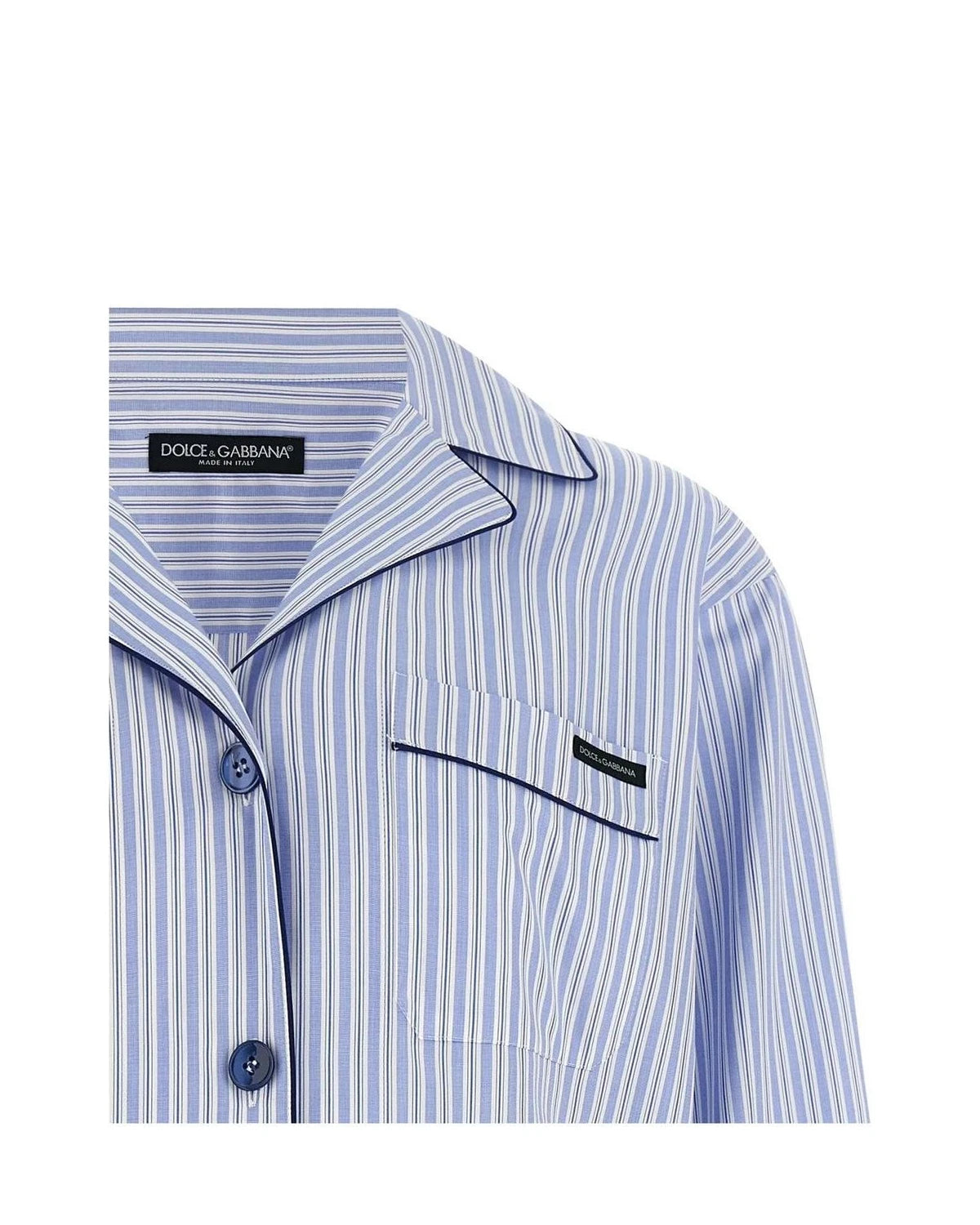Dolce & Gabbana Dress Shirt in blue, Cotton — view 3