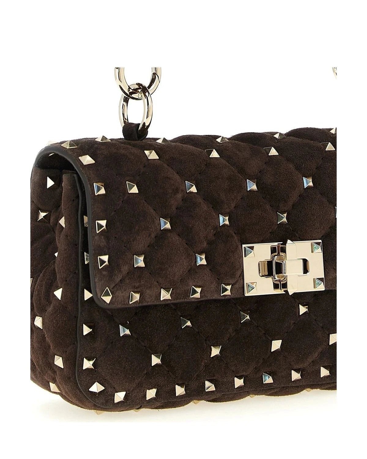 Valentino Garavani Shoulder Bag in brown, Calfskin Leather β view 3