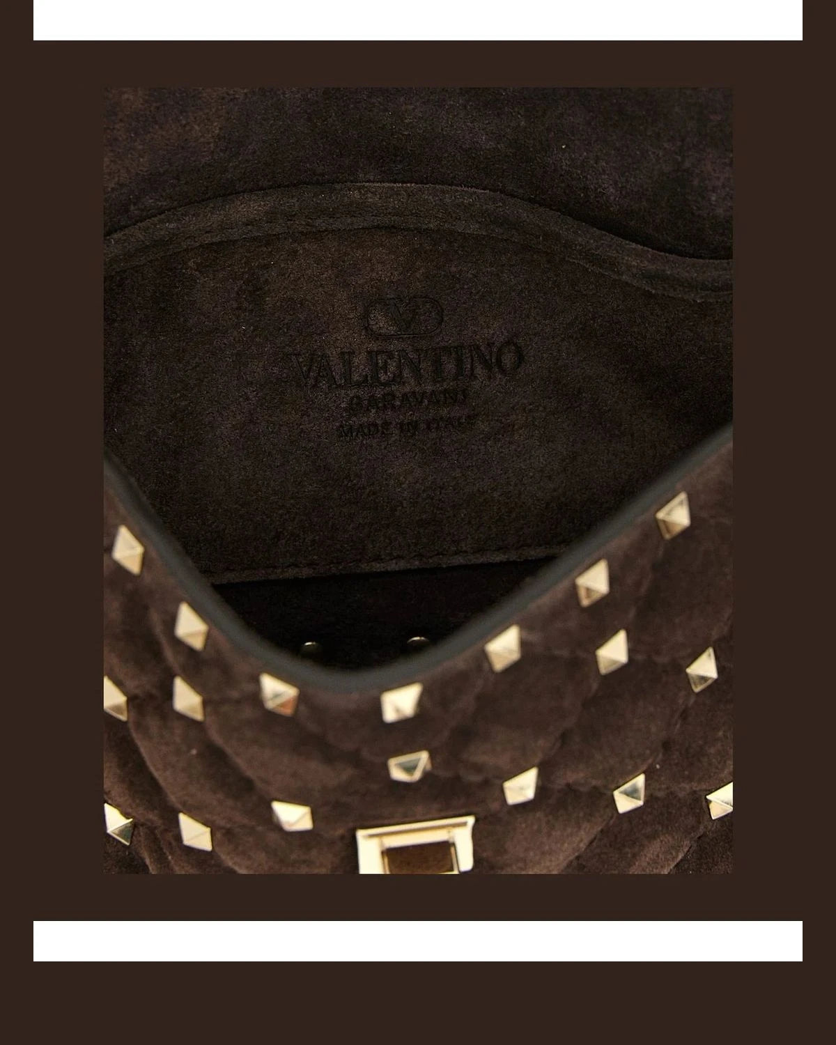 Valentino Garavani Shoulder Bag in brown, Calfskin Leather β view 4