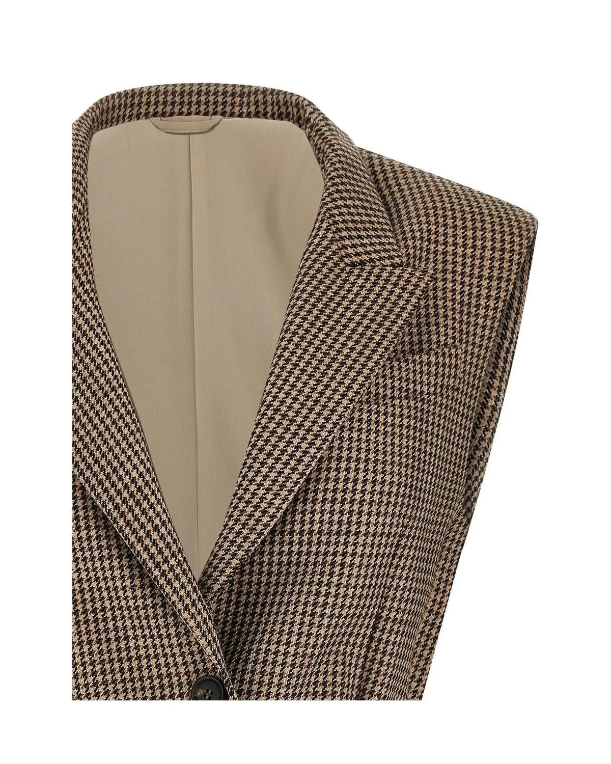 Brunello Cucinelli Bolero Jacket in beige — view 3