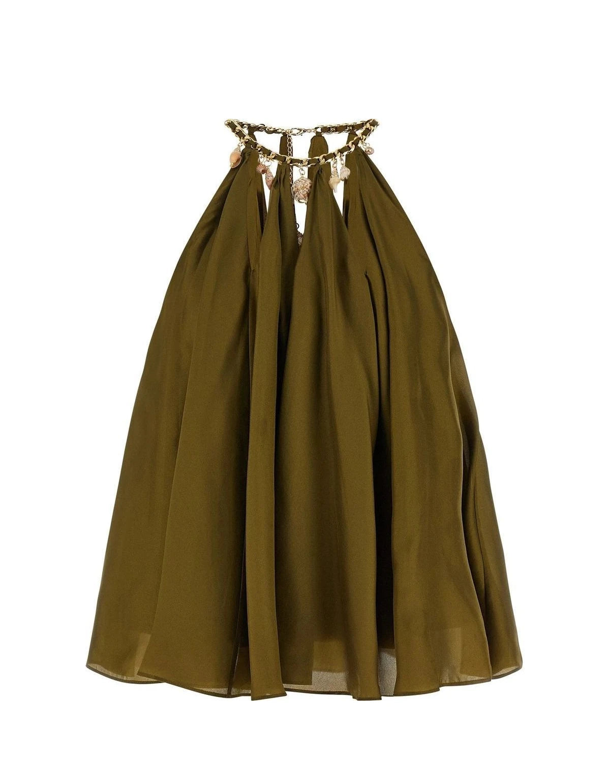 Zimmermann Blouse in green, Silk
